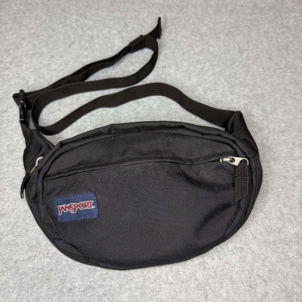 Jansport Fanny Pack JS00TAN1 Fifth Ave Fanny Pack Waist Bag Black Adjustable
